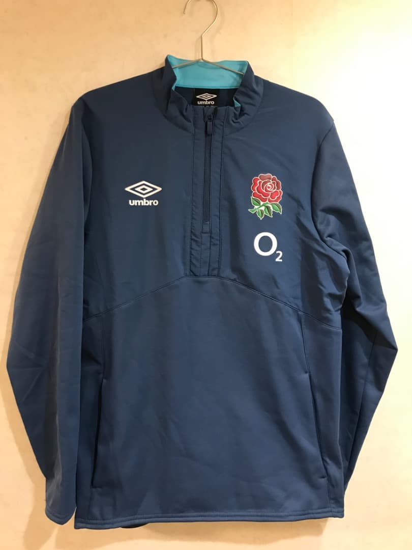 ラグビー イングランド代表 アンブロ アンセムジャケット 1/2 ジップ