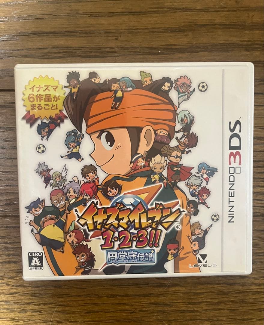 あと1週間 動作確認済み イナズマイレブン1.2.3円堂守伝説 ソフト、箱
