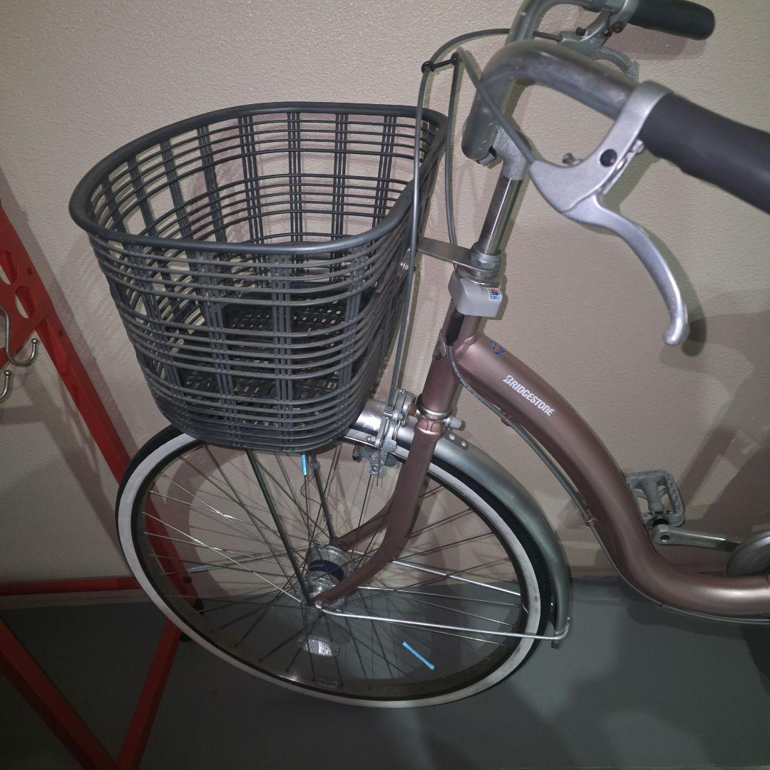 ピンク シティサイクル 前バスケット付き 広島市引取可能な方のみ