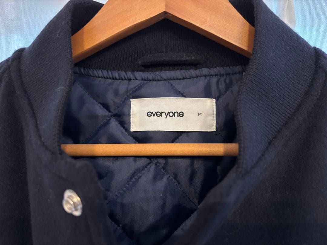 ジャケット・アウター everyone varsity jacket *no patch (NAVY)