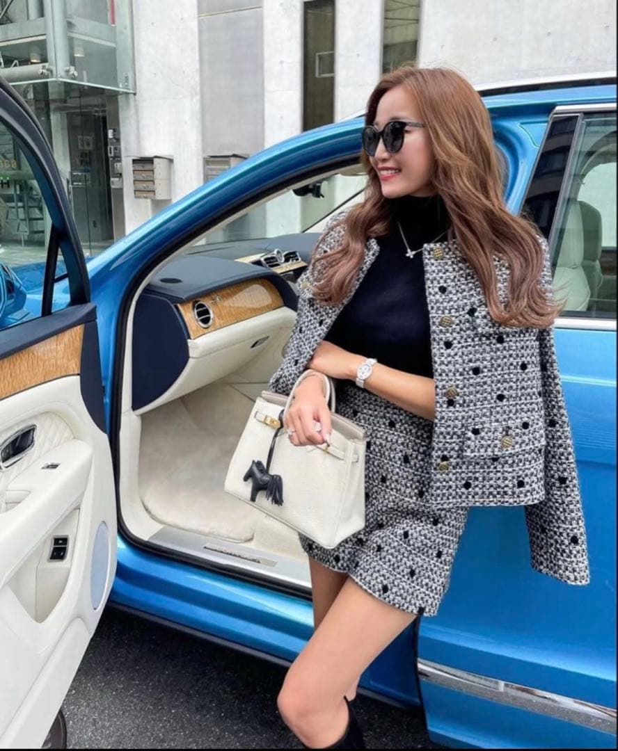 sheller ドットツイードジャケット シェリエ 即日発送★