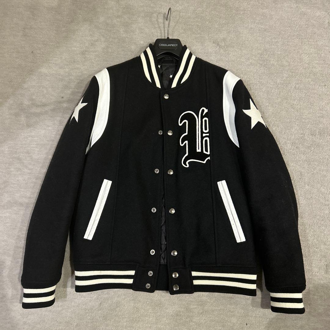 スタジャン ブラック 星型刺繍