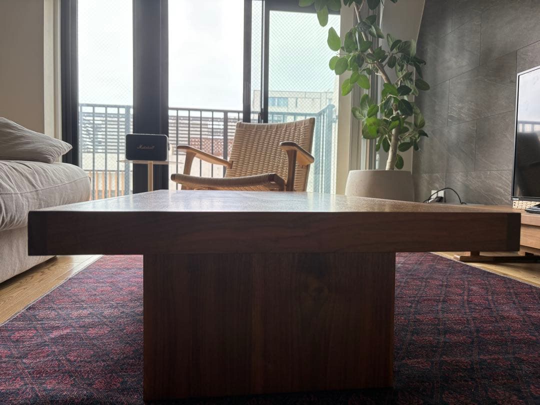 ウォールナット　ローテーブル　関家具