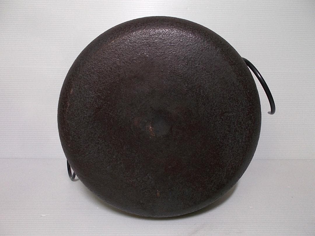 未使用茶釜 茶道具 釜師:佐藤清光 平萬代茶釜 釜環 共箱 送料込み