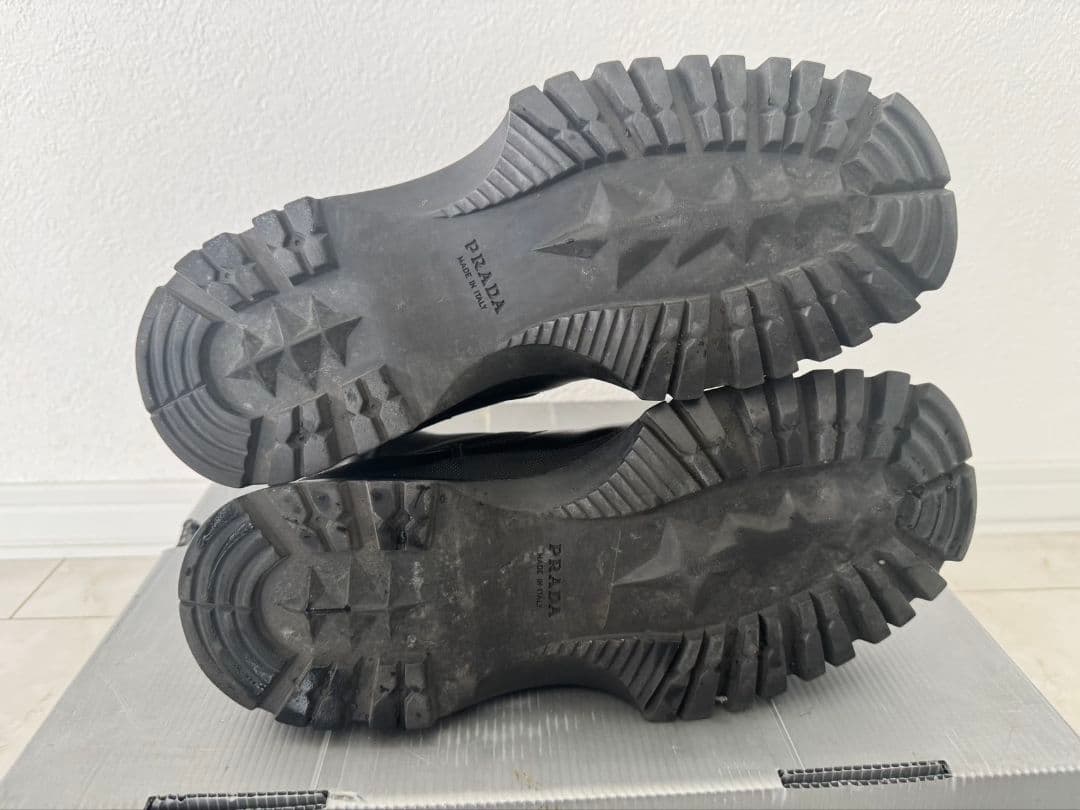 PRADA ブラック サイドゴアブーツ 保存袋付き