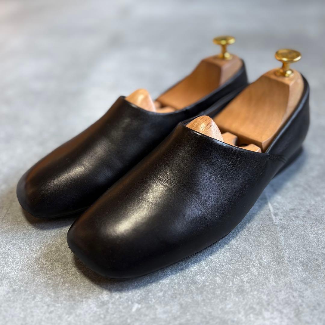 【美品】CAMPER カンペール レザー フラット パンプス 23.5cm 黒