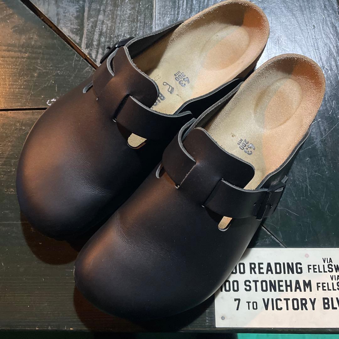 美品！ビルケンシュトック ボストン 本革レザー