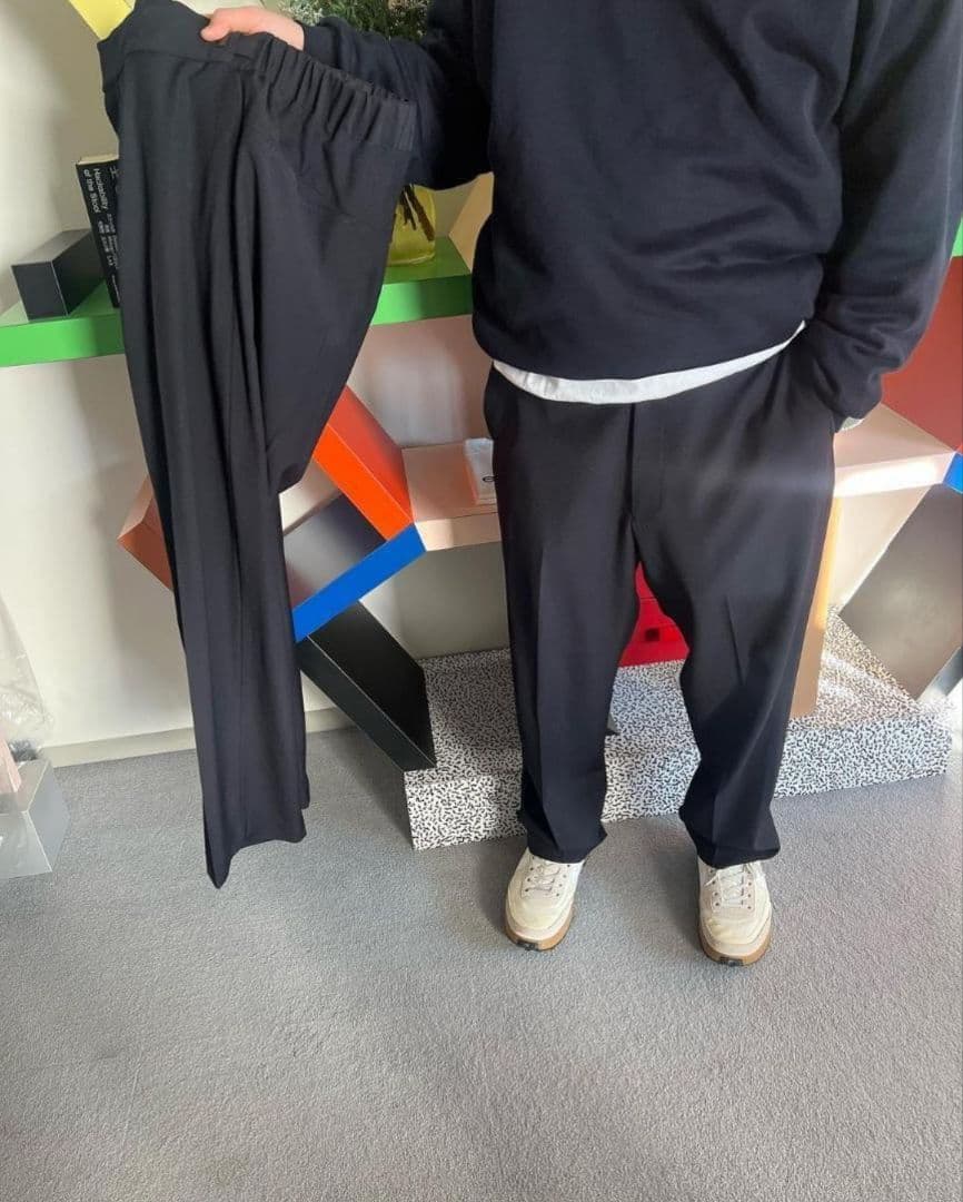 everyone×FARAH wool adjustable trousers