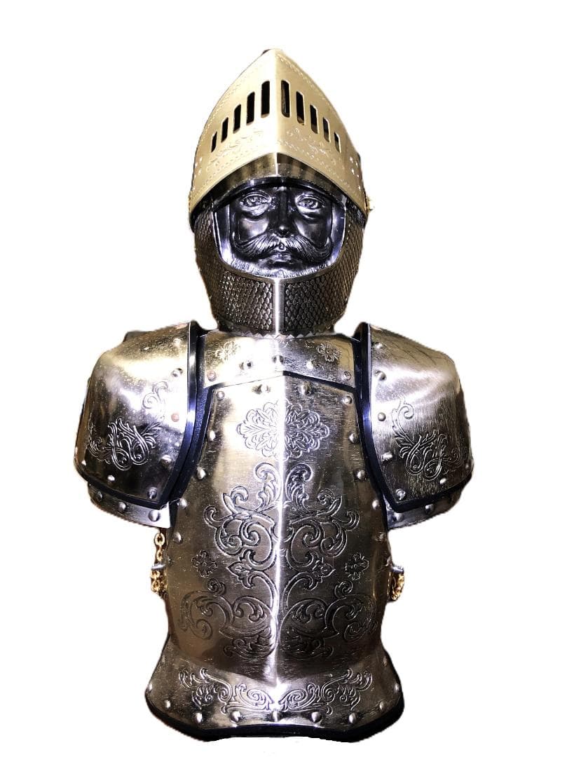 【 ニッカウヰスキー デキャンターセット 】　西洋甲冑オブジェ　未使用品