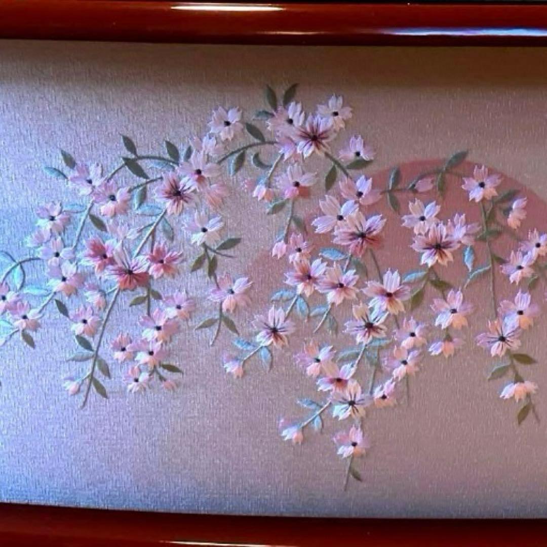 御京雛④平安春峰作　雛人形　三段飾り　お雛様　京都西陣織り　ひな人形3段　桜刺繍