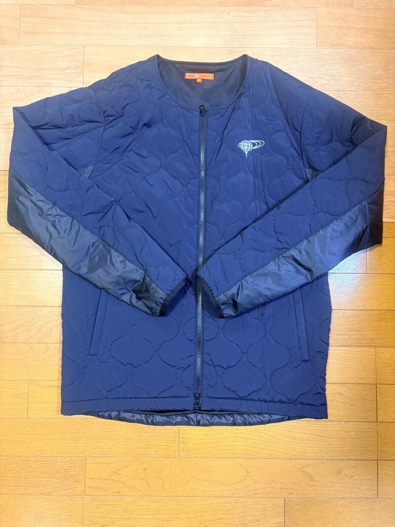 BEAMSGOLFORANGELABELウェーブキルトパデッドストレッチブルゾン