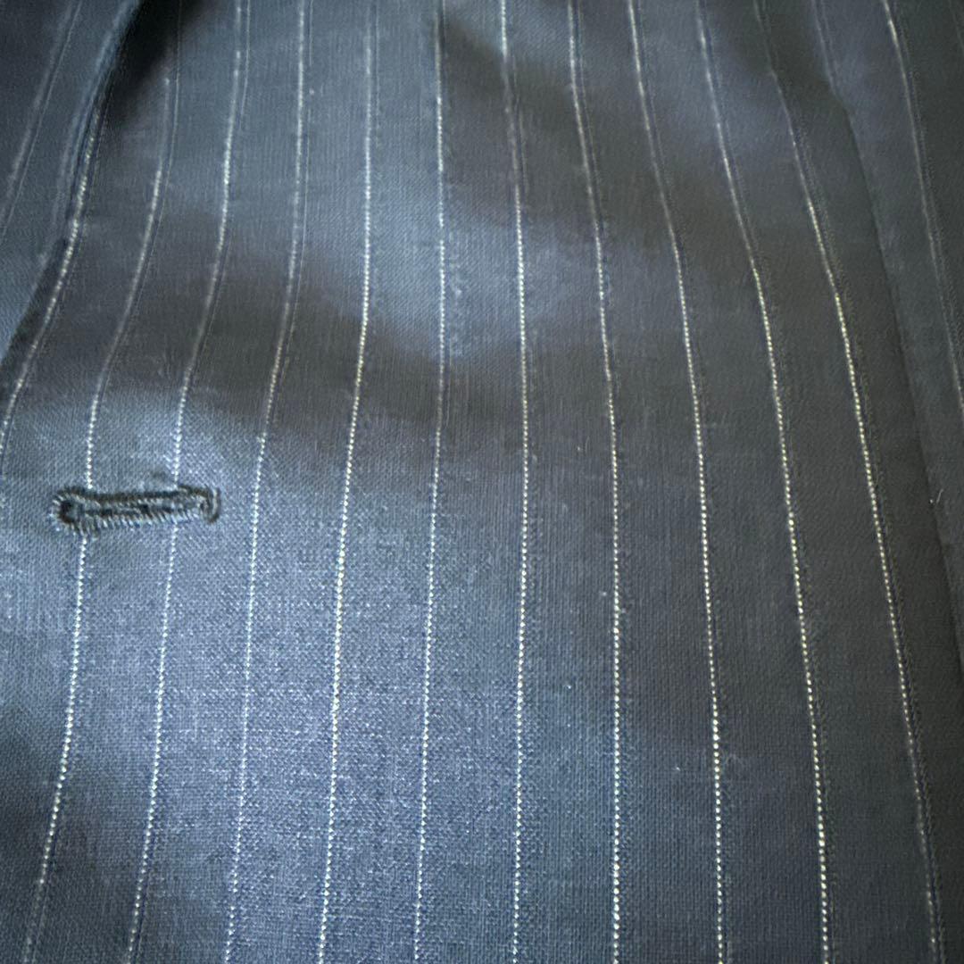 ラルディーニネイビーストライプスーツ美品52