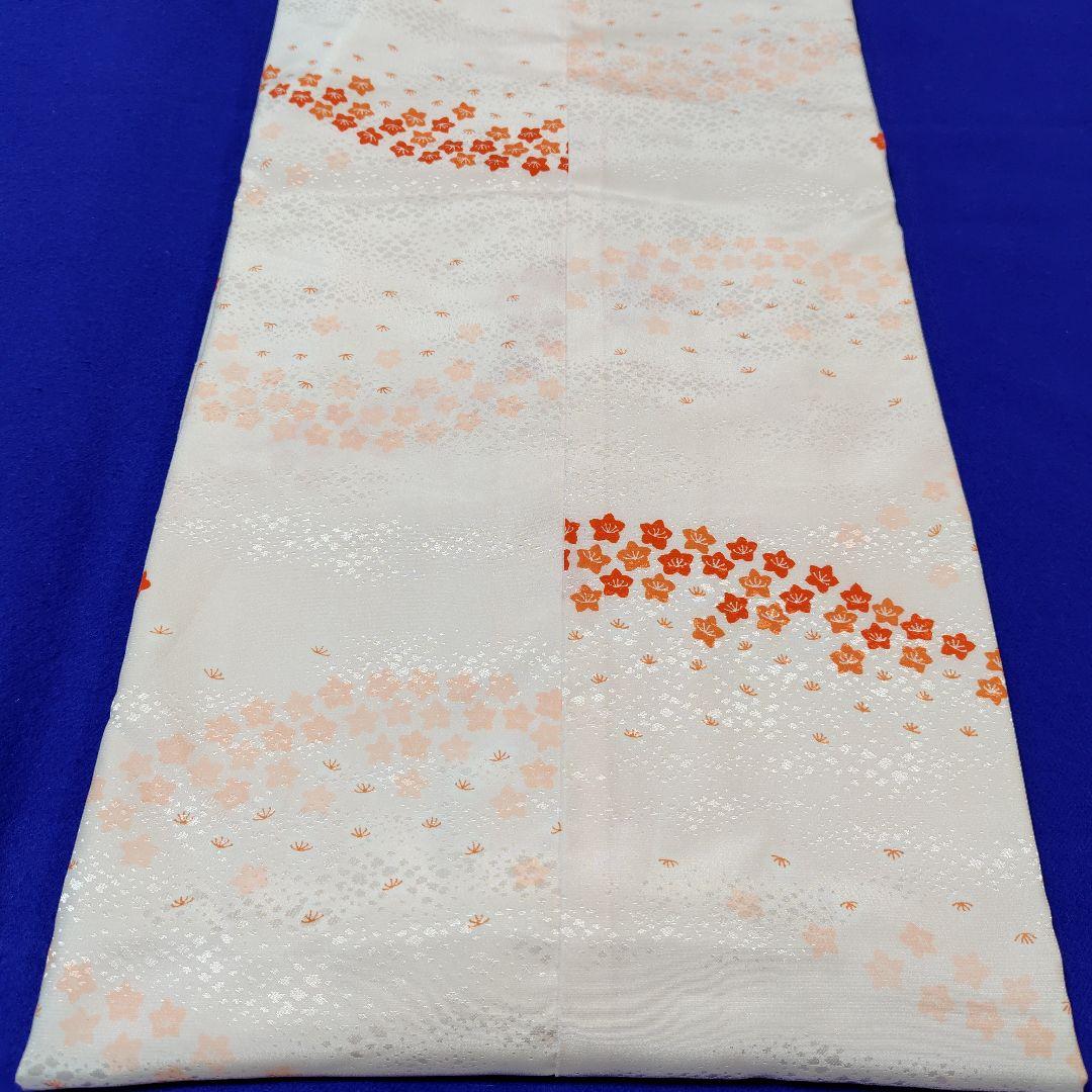 長襦袢　紙人形　半衿付　単衣　洗える　プレタ長襦袢　シルック　衣紋抜き　美品