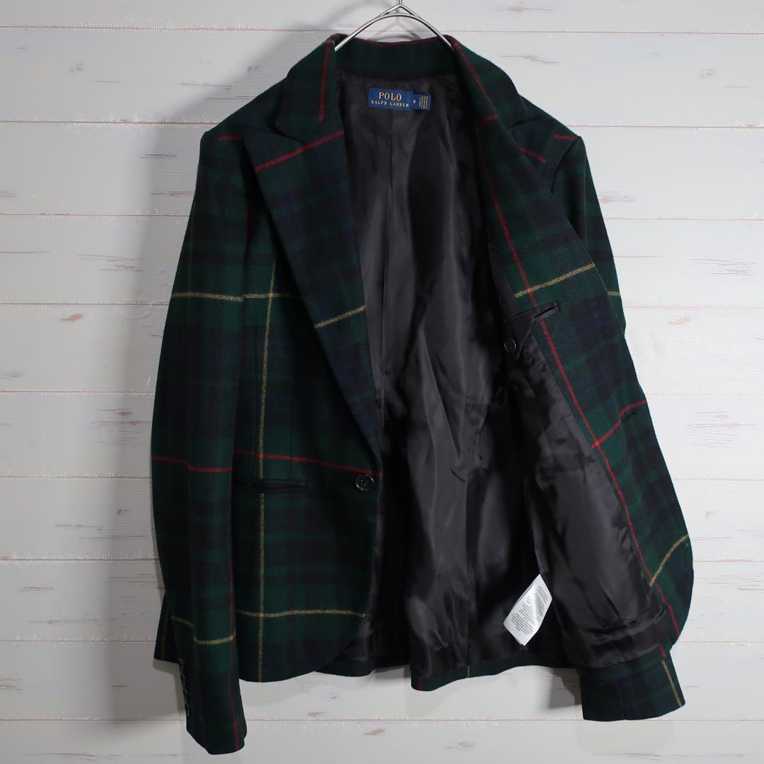 M*I様 POLO ラルフローレン タータンチェック ウールブレザー XS 現行