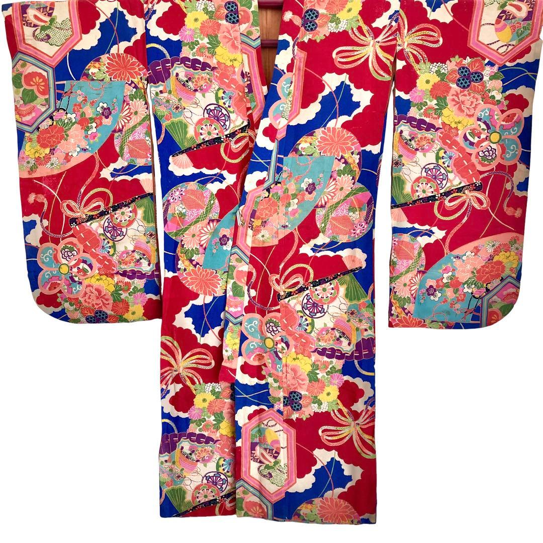 ★ゆうです★アンティーク女の子 子供着物 七五三 アンティーク着物 NO5