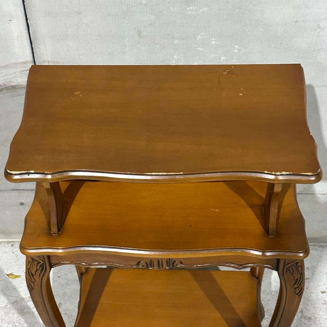 ✦80s✦ロココ調 アンティーク コンソールテーブル サイドテーブル 電話台