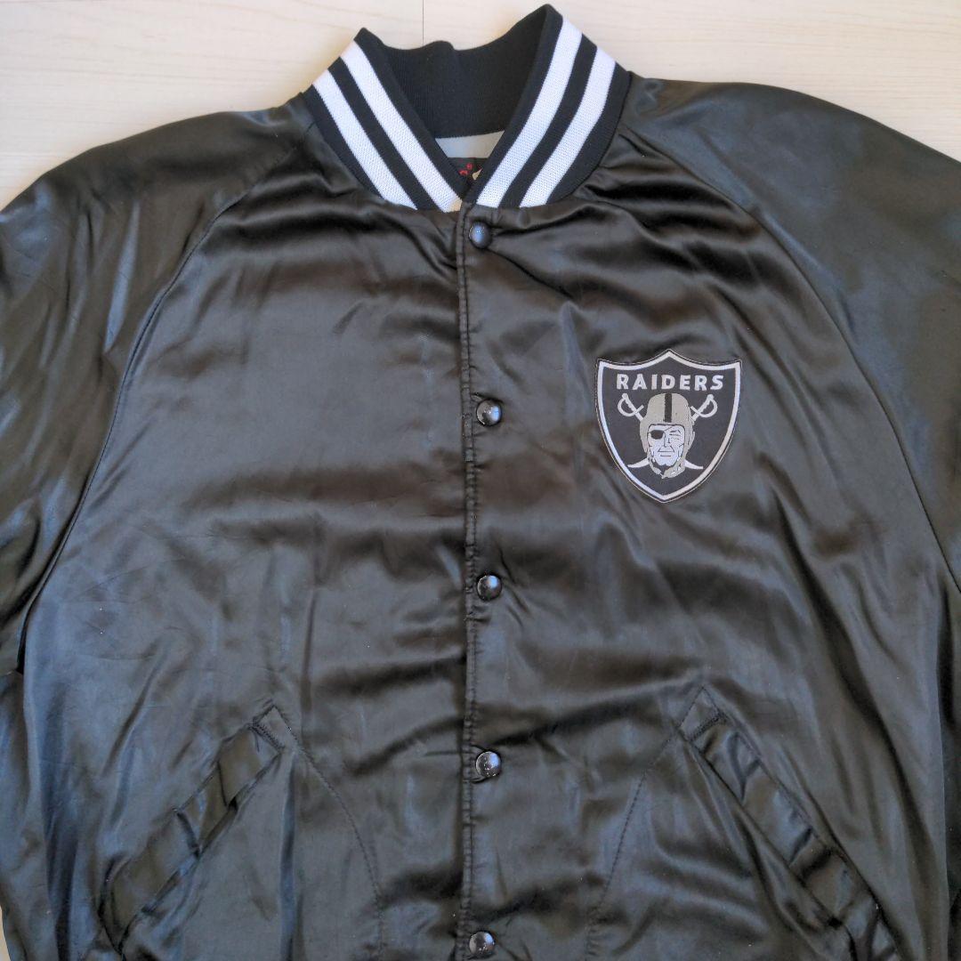 80s pla‐jac レイダース RAIDERS USA製 ナイロンスタジャン