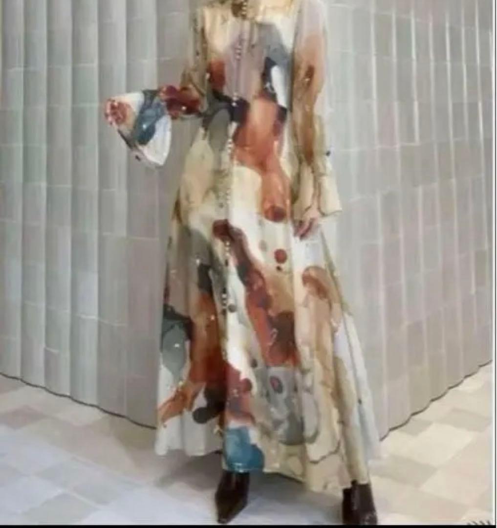 ワンピース Ameri UNDRESSED AMELIA INK ART DRESS