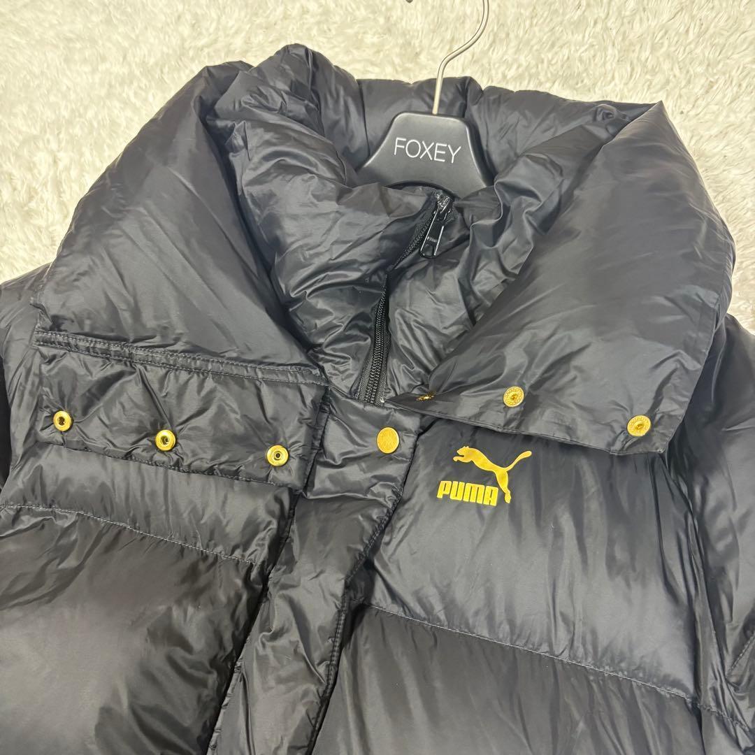 プーマ　ロングベンチコート ダウン90% ダウンコート 2重襟