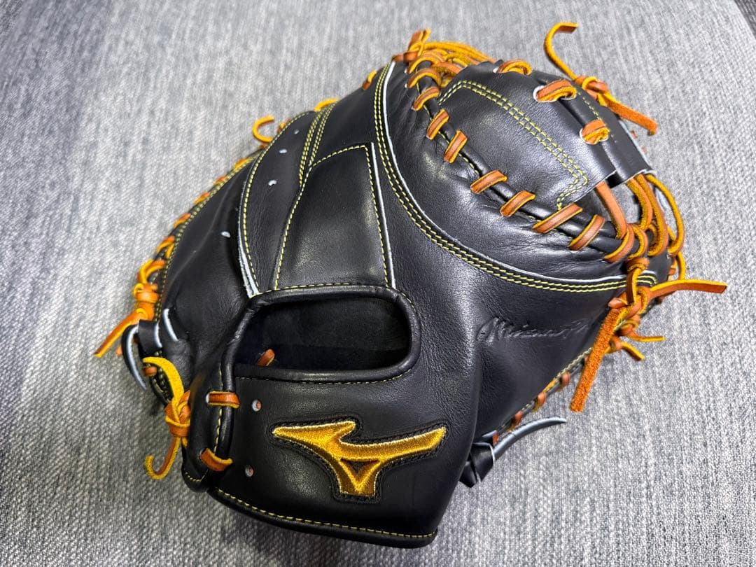 軟式用【ミズノプロ】號SAKEBI【捕手用／B-D型】型付け済み