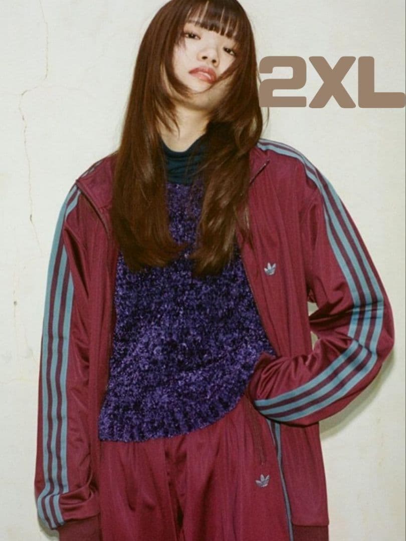 新品✨廃盤品 アディダス ベッケンバウアートラックジャケット マルーン紫青2XL