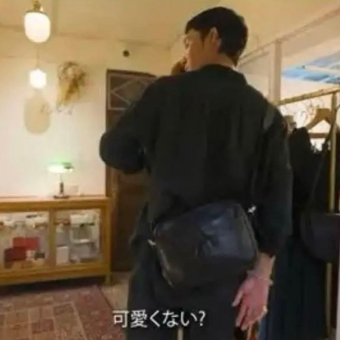 ロエベ LOEWE ショルダーバッグ レザー ブラック　アナグラム