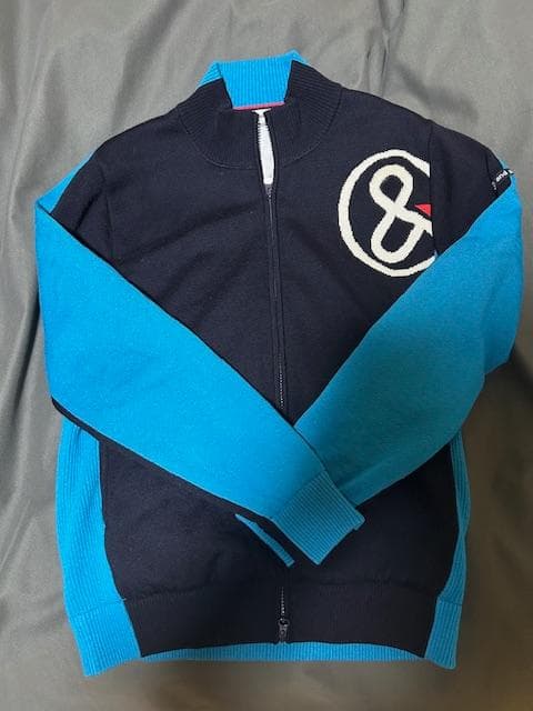 and par se　アンパスィ（ネイビー/ブルー ）ジップアップジャケット