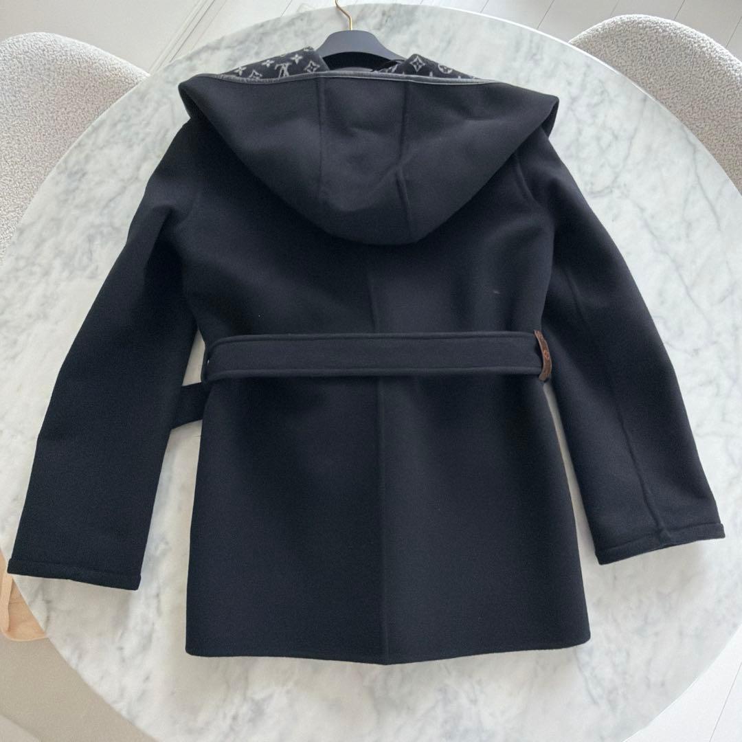 ルイヴィトン ベルテッドショートラップピーコート