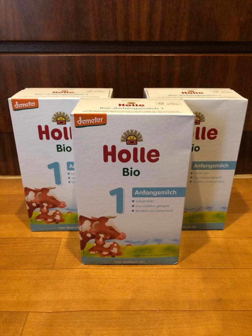 Holle ホレ オーガニック 粉ミルク Step 1 (0ヶ月〜6ヶ月) 3箱