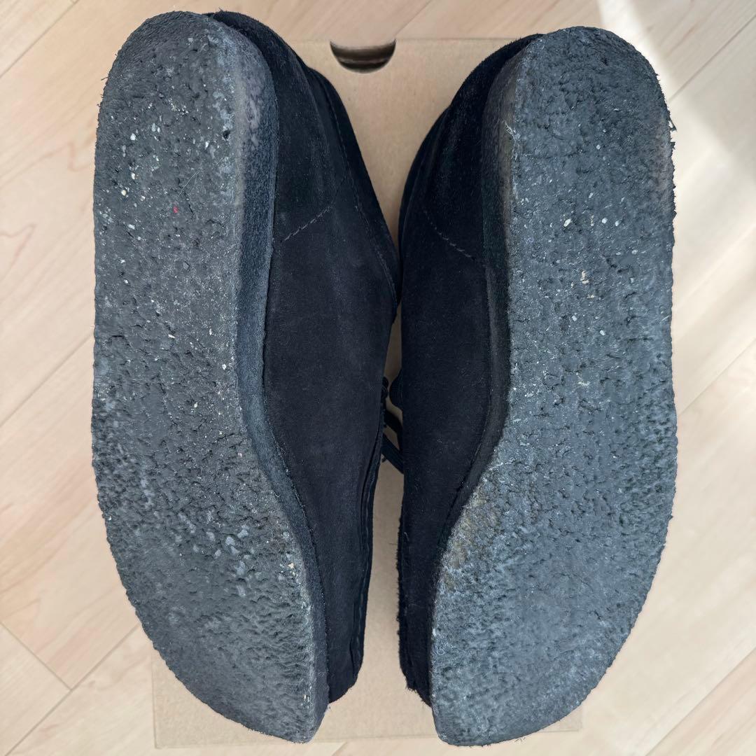 ぺ*ん様 クラークス Wallabee ワラビー（ブラックスエード）26.5