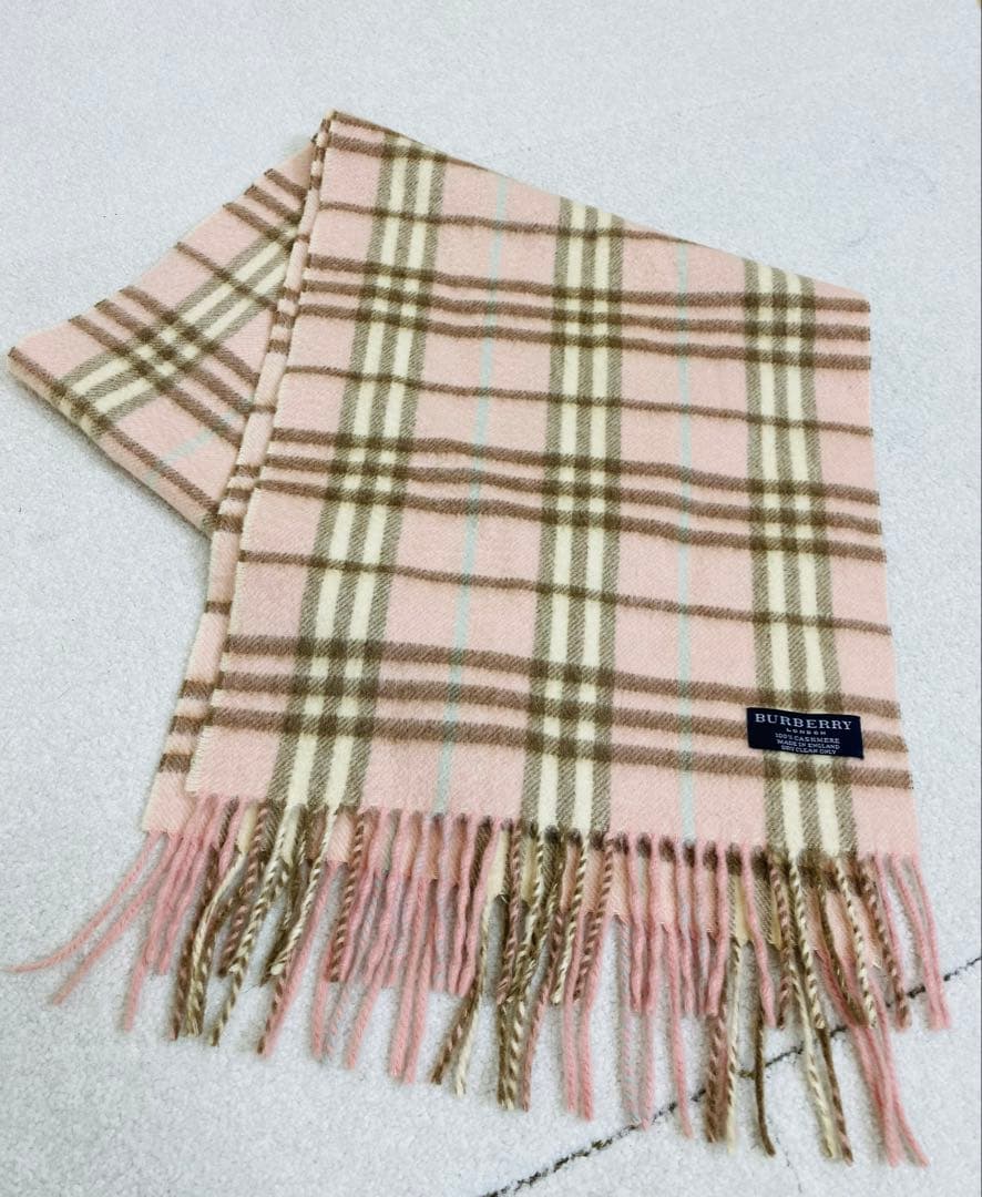 BURBERRY LONDON カシミヤ100% マフラー England