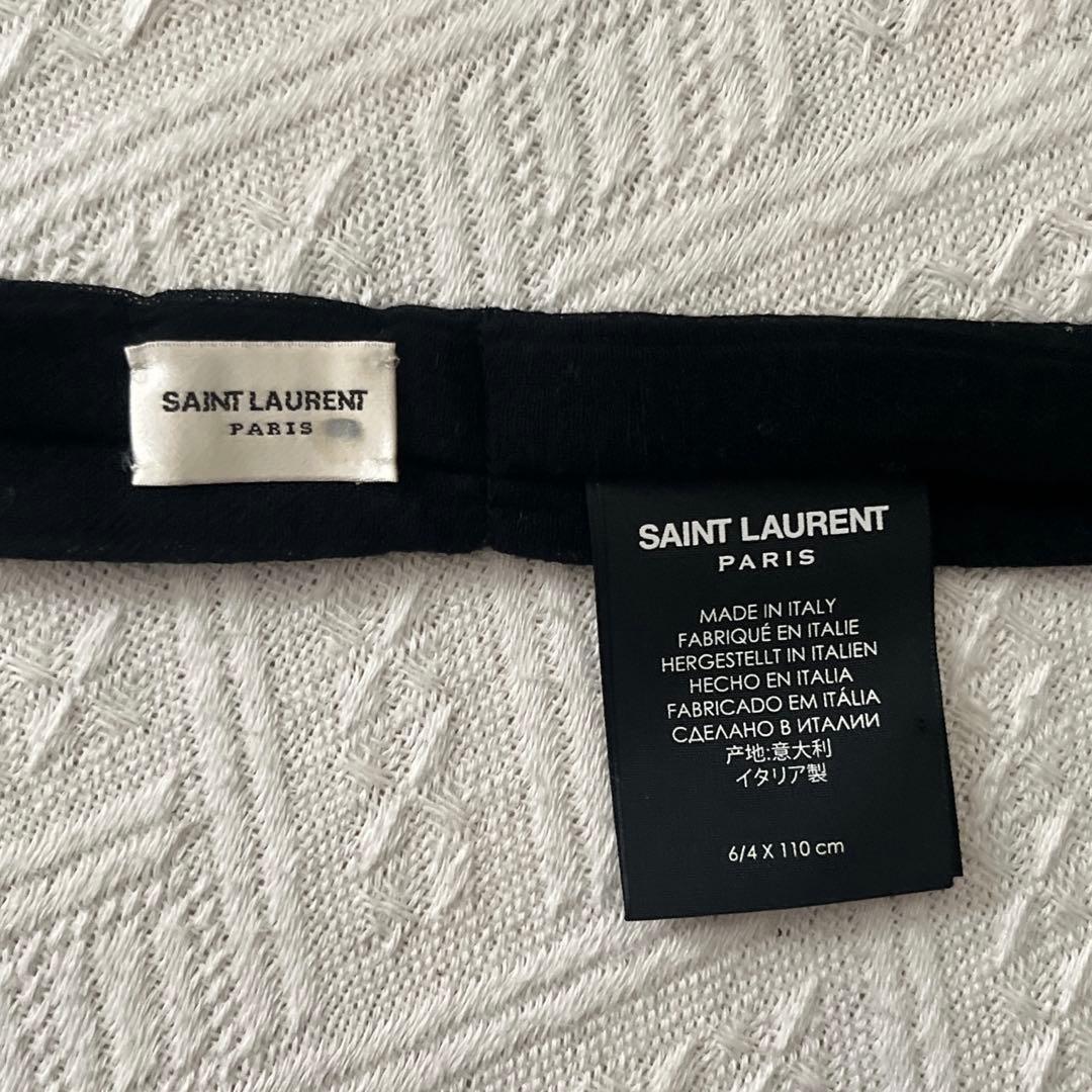 SAINT LAURENT ブラック ネクタイ　保存袋付き