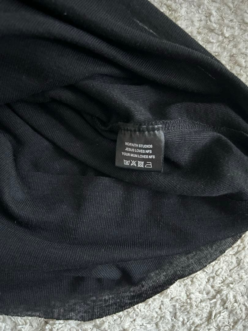 no faith studios DOUBLE LAYERED ボタン シャツ