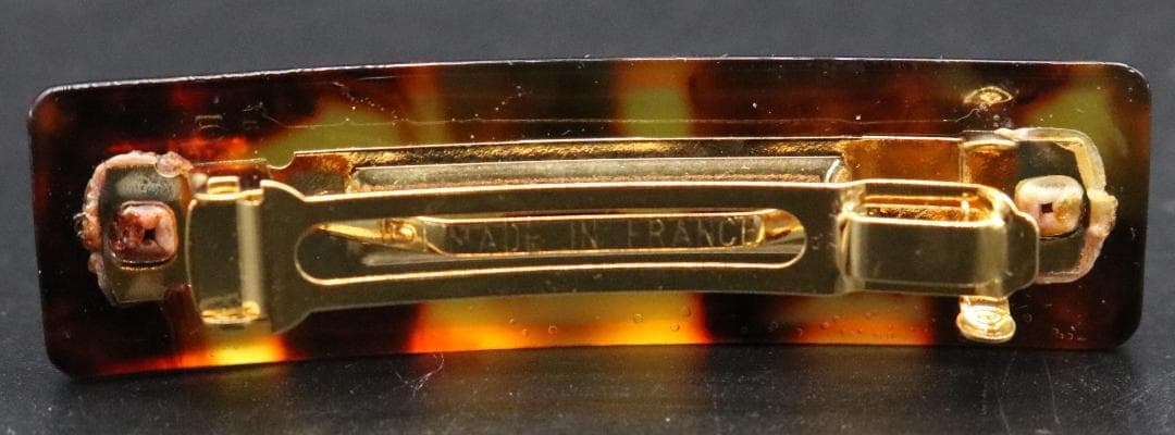 〇 FENDI フェンディ べっこう柄 ヘアピン バレッタ 髪留め 2個セット