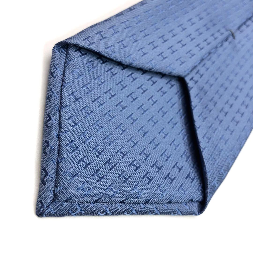 【☆☆☆☆様】未使用級✨エルメス ファソネ H織りタイ 8CM BLEU JEA