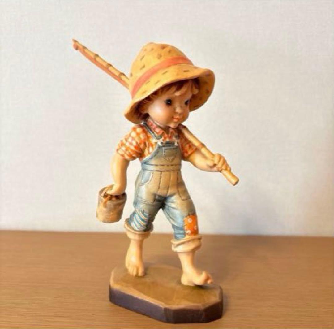 【希少品・美品】アンリ人形（大）「Fisher Boy」18センチ