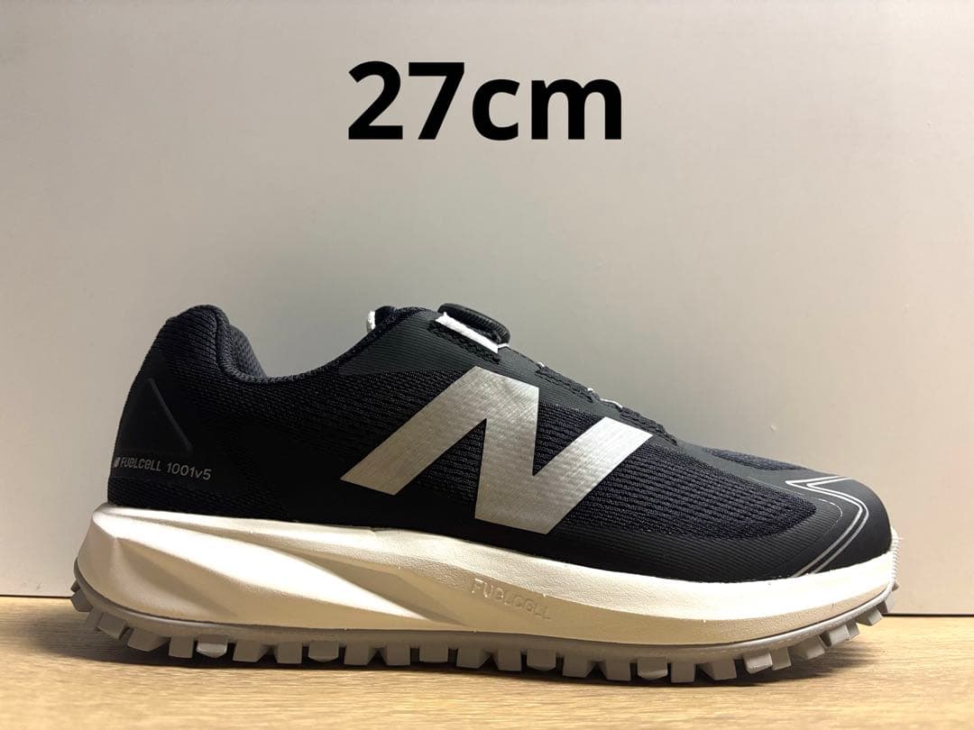 未使用 27cm 2E ニューバランスゴルフシューズ UGS1001F ブラック