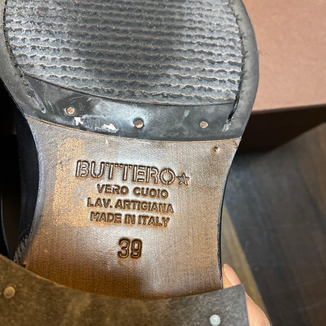 BUTTERO ジッパータイプブーツ　39サイズ