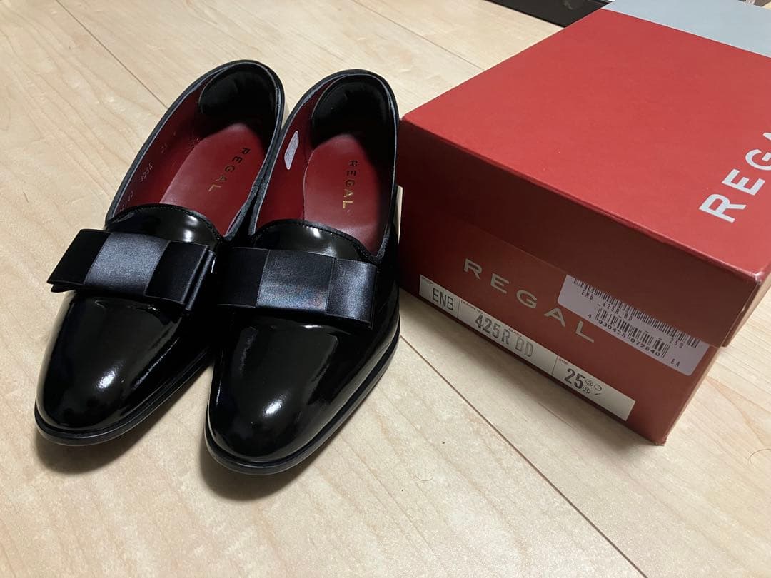 REGAL ブラック ローファー 25.0cm