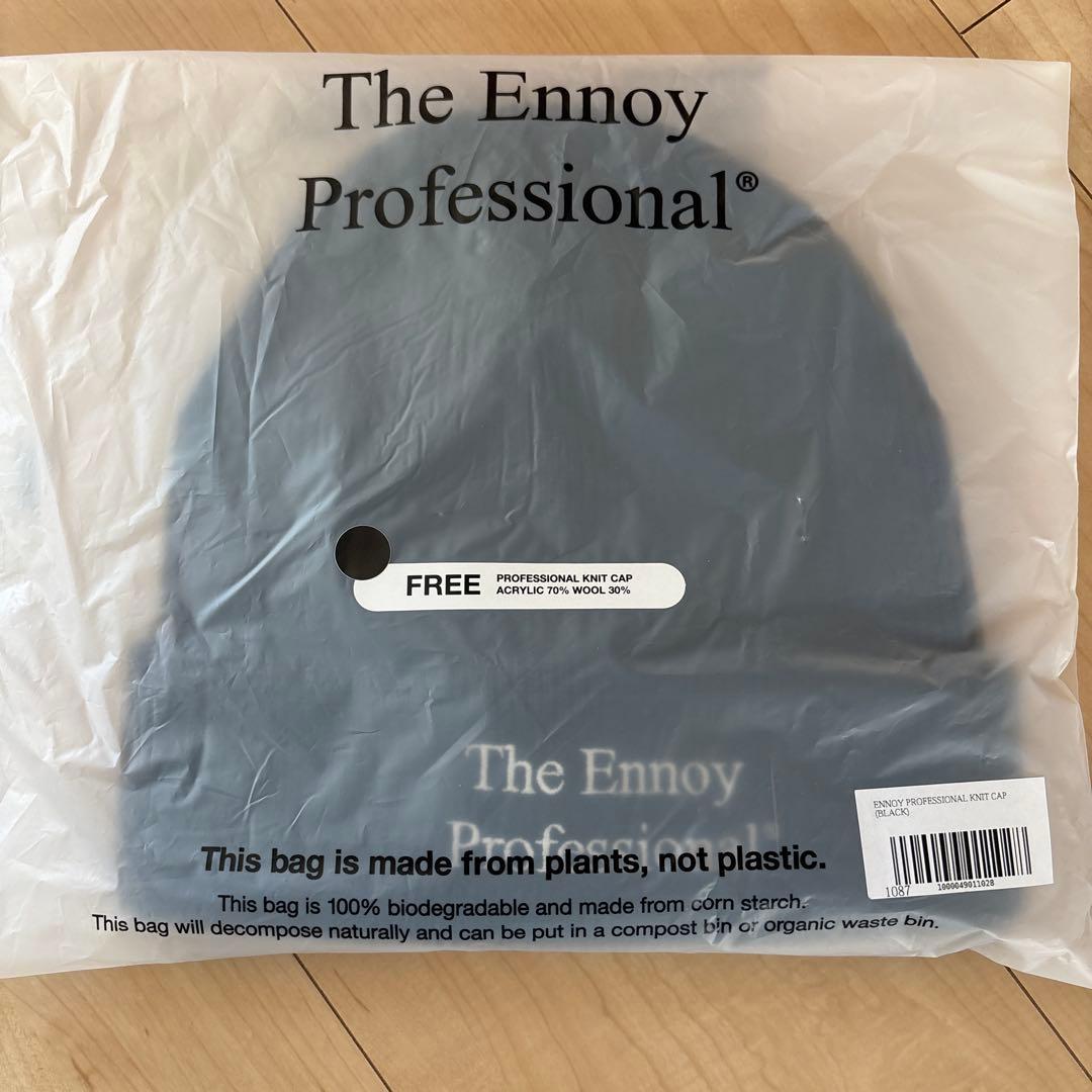 ENNOY PROFESSIONAL ニットキャップ (BLACK)エンノイ