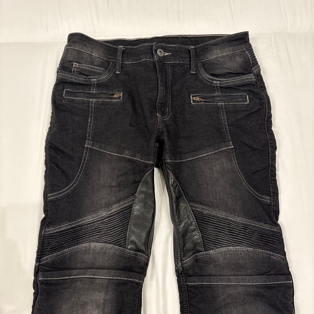 DEGNER デグナー デニム バイクパンツ ヒートガード付き Lサイズ