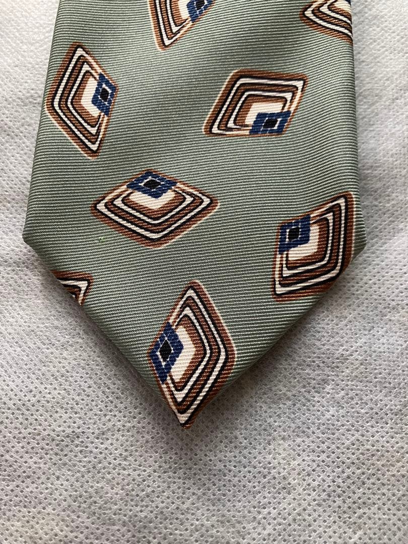 Holliday & brown シルク 小紋柄 プリント ネクタイ