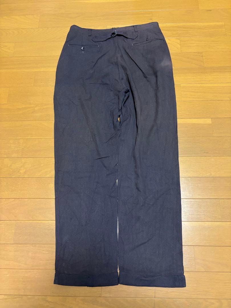 60s コンマージップ　ビンテージ　スラックス　アルミジップ　シンチバック