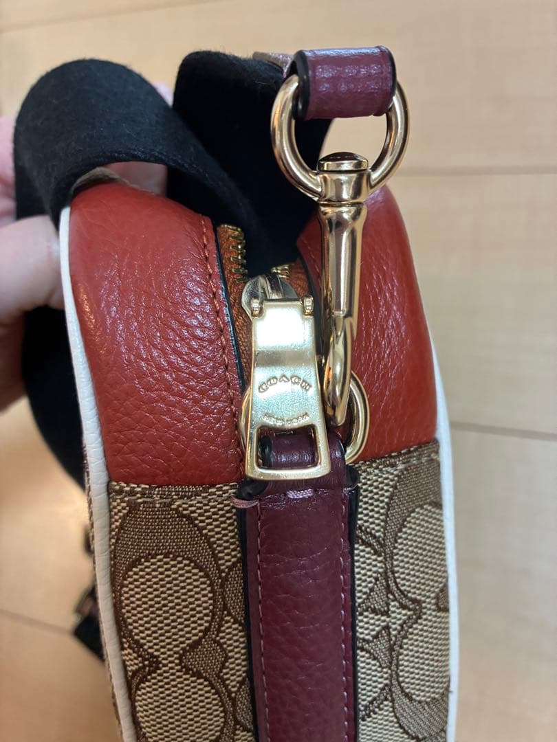 COACH ショルダーバッグ ブラウン/オレンジ