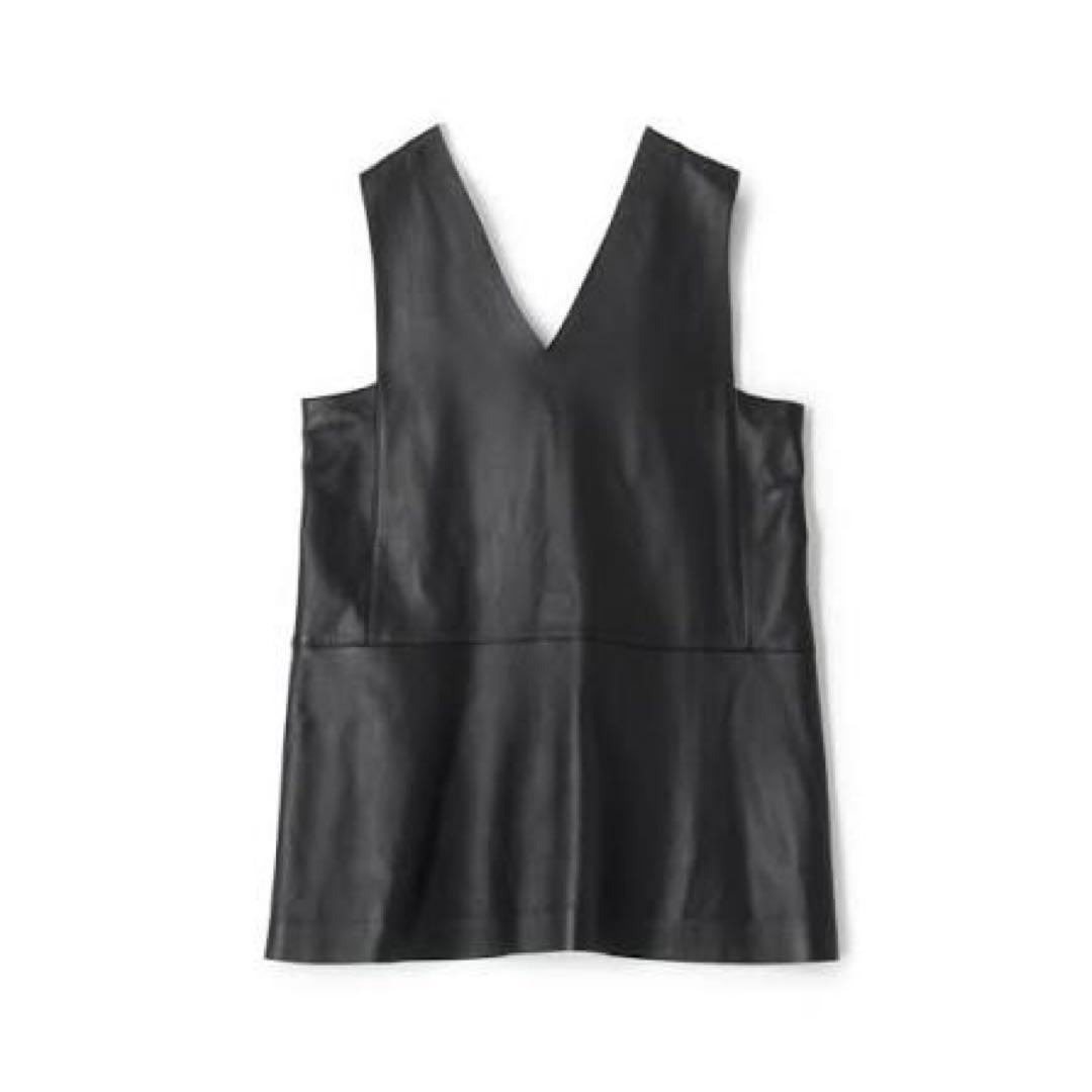BACCA ソフトシープレザー ベストチュニック 36