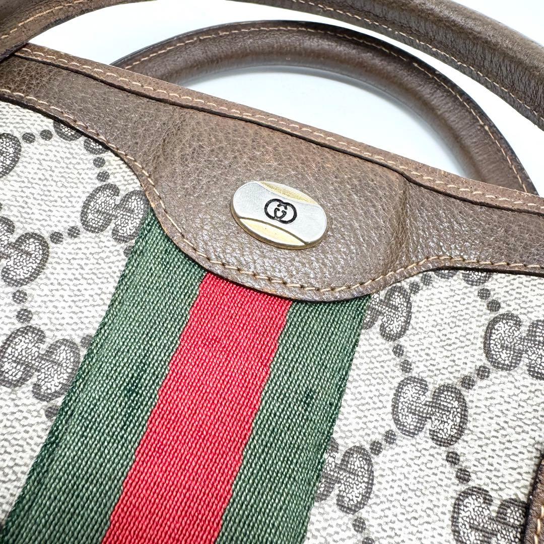 GUCCI オールドグッチ ビジネスバッグ ハンドバッグ シェリーライン GG