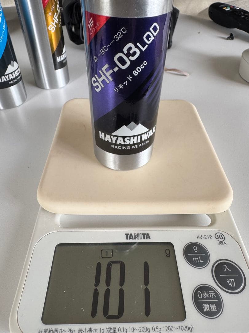 ハヤシワックス リキッドwax 5本セット(ハイシーズンから春先、パウダーまで)