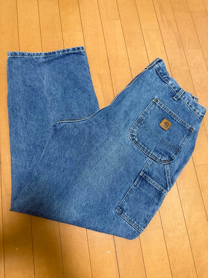 Carhartt ワークパンツ デニムブルー(W42 × L32)