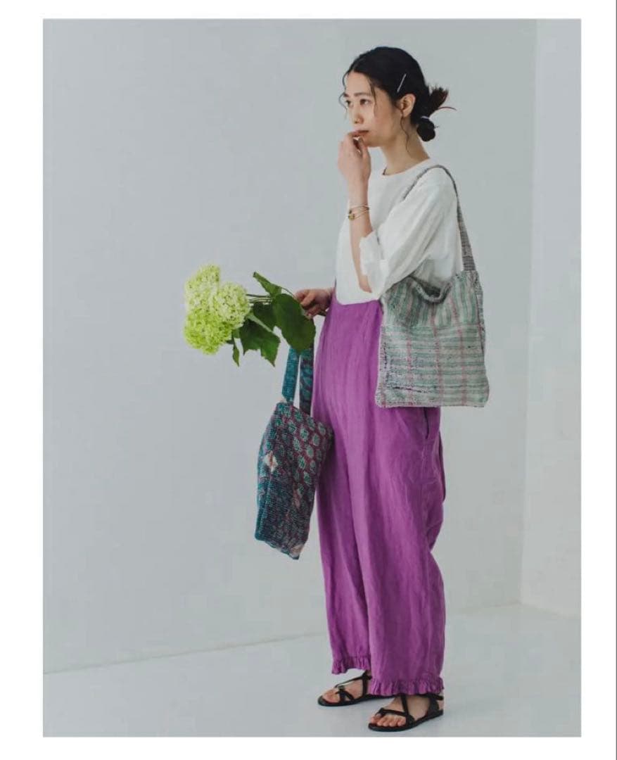 nest Robe リネンプチフリルサロペット