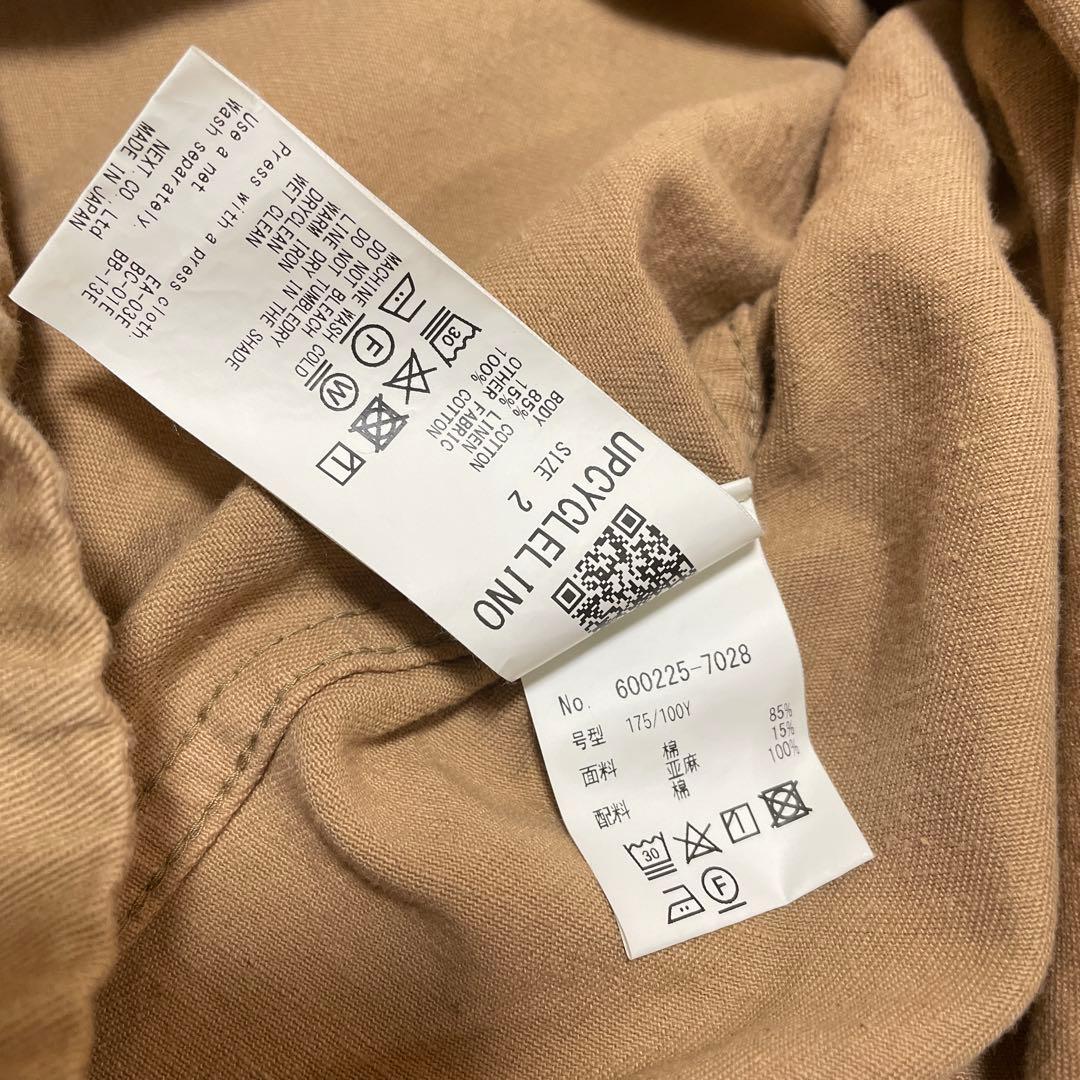 295 confect upcyclelino チノフィールドジャケット